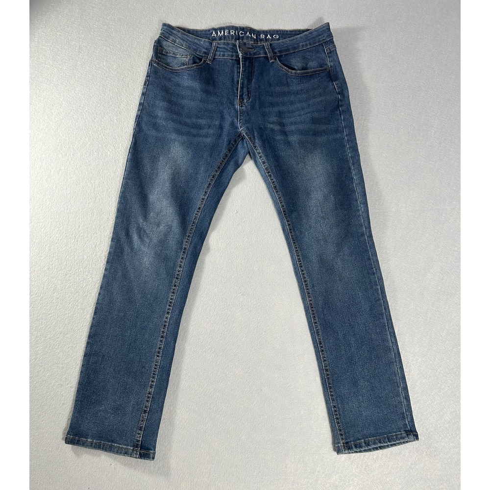 American Rag Jeans Men's 31x29 Blue Comfort Stretch Slim Fit Denim Pants